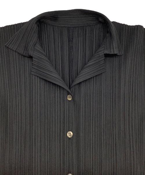PLEATS PLEASE（プリーツプリーズ）PLEATS PLEASE (プリーツプリーズ) プリーツ長袖シャツ ブラック サイズ:3の古着・服飾アイテム