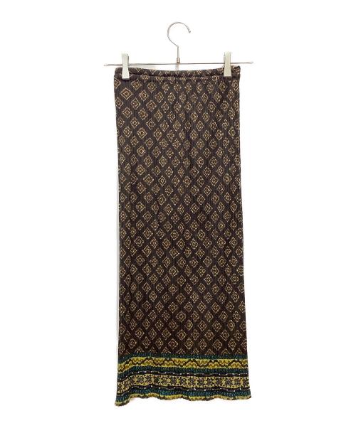 PLEATS PLEASE（プリーツプリーズ）PLEATS PLEASE (プリーツプリーズ) プリーツスカート ブラウン サイズ:1の古着・服飾アイテム