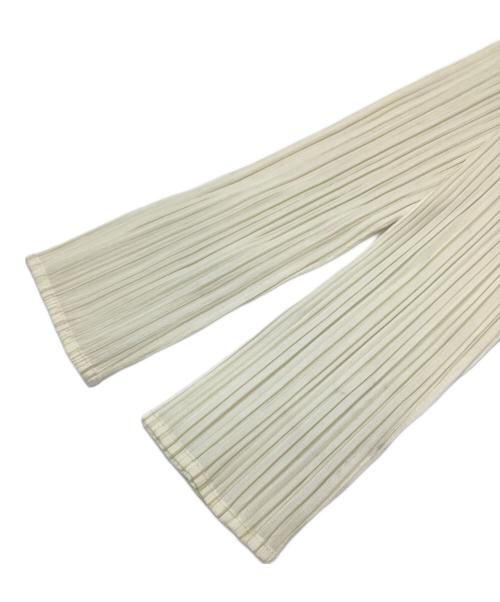 PLEATS PLEASE（プリーツプリーズ）PLEATS PLEASE (プリーツプリーズ) プリーツハイネックカットソー アイボリー サイズ:3の古着・服飾アイテム