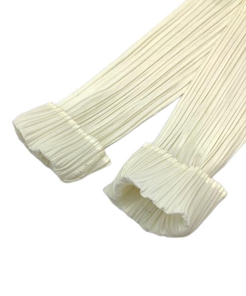 PLEATS PLEASE（プリーツプリーズ）PLEATS PLEASE (プリーツプリーズ) プリーツハイネックカットソー アイボリー サイズ:3の古着・服飾アイテム