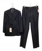 Turnbull&Asserターンブルアンドアッサー）の古着「ダブルブレスト ウール スーツ 2P」｜チャコールグレー