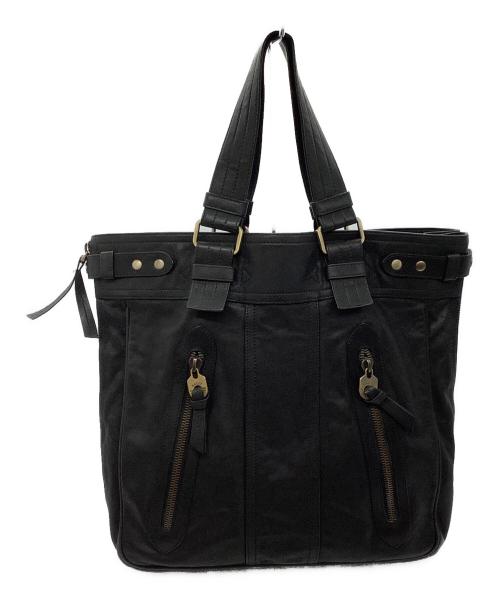BALLY（バリー）BALLY (バリー) レザートートバッグ ブラックの古着・服飾アイテム