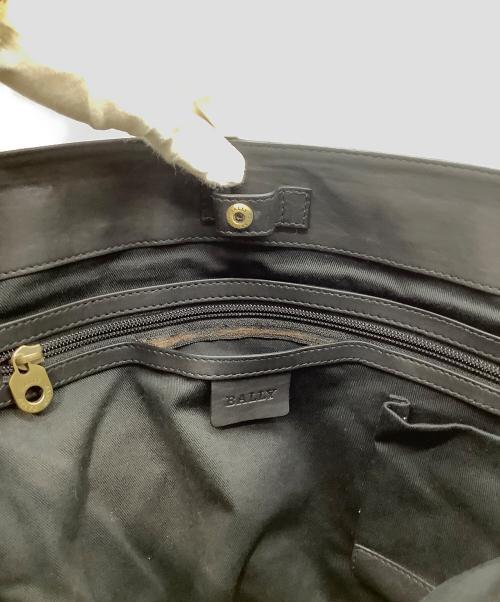 BALLY（バリー）BALLY (バリー) レザートートバッグ ブラックの古着・服飾アイテム