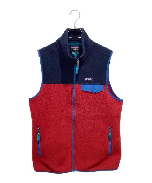 Patagonia（パタゴニア）Patagonia (パタゴニア) ライトウェイトシンチラベスト ネイビー×レッド サイズ:Mの古着・服飾アイテム