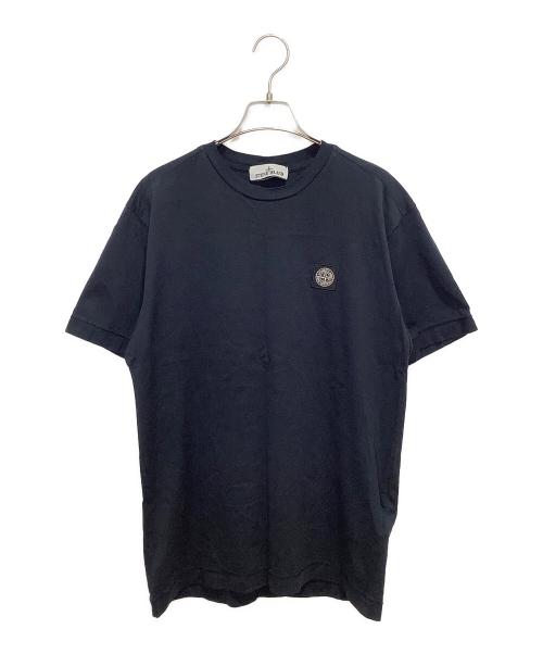 STONE ISLAND（ストーンアイランド）STONE ISLAND (ストーンアイランド) ロゴＴシャツ ネイビー サイズ:Mの古着・服飾アイテム