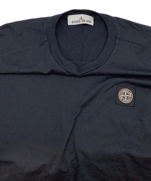 STONE ISLAND（ストーンアイランド）STONE ISLAND (ストーンアイランド) ロゴＴシャツ ネイビー サイズ:Mの古着・服飾アイテム