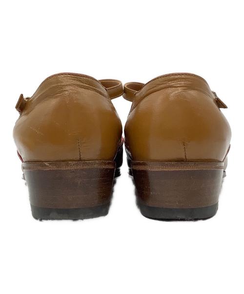 ENZO BONAFE（エンツォボナフェ）Enzo bonafe (エンツォボナフェ) Le Yucca's (レ・ユッカス) レザーパンプス キャメル サイズ:37の古着・服飾アイテム