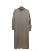 KAGUREカグレ）の古着「ウールシルクニットワンピース」｜グレー