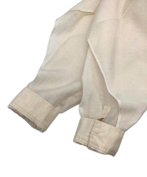 Noble（ノーブル）Noble (ノーブル) スモーキーボイルマテリアルコンビブラウス ベージュ サイズ:FREEの古着・服飾アイテム