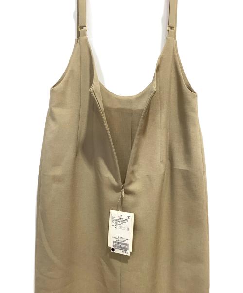 Noble（ノーブル）Noble (ノーブル) スラブオックスロングサロペットスカート ベージュ サイズ:36の古着・服飾アイテム