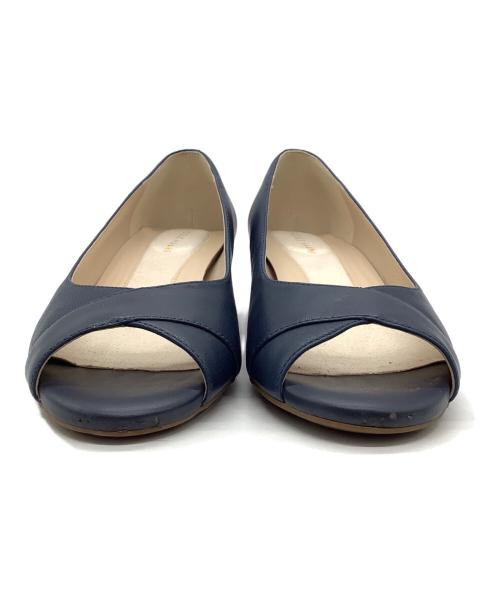COLE HAAN（コールハーン）COLE HAAN (コールハーン) ザ ゴートゥー オープントゥ ウェッジ ネイビー サイズ:5 1/2の古着・服飾アイテム
