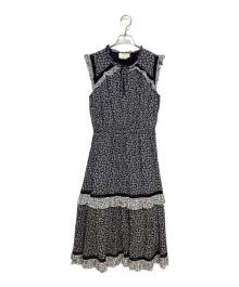 Kate Spade（ケイトスペード）の古着「ノースリーブワンピース」｜ブラック×ホワイト