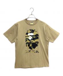 A BATHING APE（ア ベイシング エイプ）の古着「プリントTシャツ」｜ベージュ