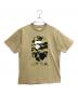A BATHING APE（ア ベイシング エイプ）の古着「プリントTシャツ」｜ベージュ
