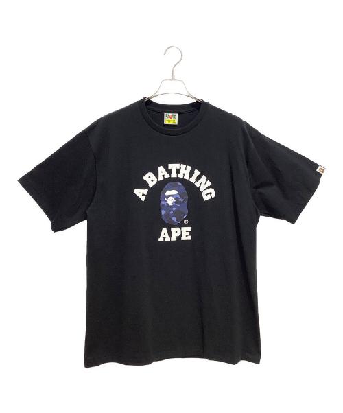 A BATHING APE（ア ベイシング エイプ）A BATHING APE (ア ベイシング エイプ) プリントTシャツ ブラック サイズ:2XLの古着・服飾アイテム
