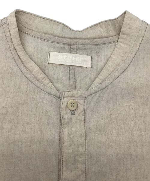 CONFECTION（コンフェクション）CONFECTION (コンフェクション) 長袖リネンシャツ アイボリー サイズ:4の古着・服飾アイテム