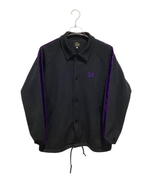 Needles（ニードルズ）Needles (ニードルズ) サイドラインコーチジャケット ブラック×パープル サイズ:Sの古着・服飾アイテム