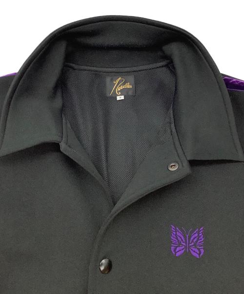 Needles（ニードルズ）Needles (ニードルズ) サイドラインコーチジャケット ブラック×パープル サイズ:Sの古着・服飾アイテム