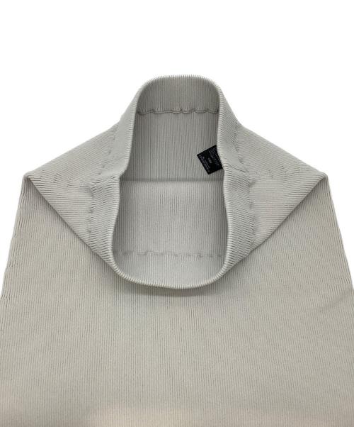 VERMEIL par iena（ヴェルメイユ パー イエナ）VERMEIL par iena (ヴェルメイユ パー イエナ) ドライコットンリブニットSK ベージュ サイズ:Fの古着・服飾アイテム