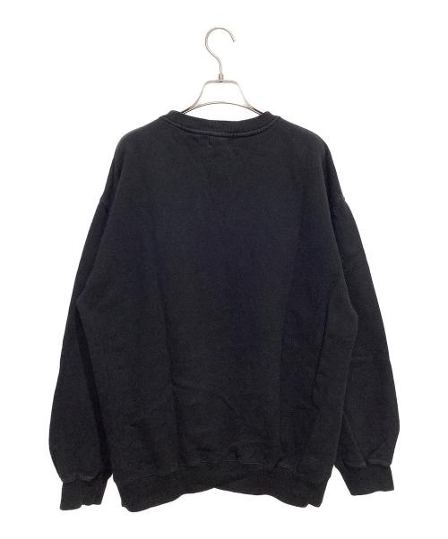 X-LARGE（エクストララージ）X-LARGE (エクストララージ) スタンダードロゴパッチクルーネックスウェット ブラック サイズ:Lの古着・服飾アイテム