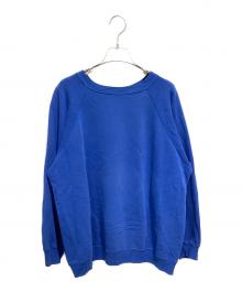 Hanes（ヘインズ）の古着「90's ラグランブランクスウェット」｜ブルー