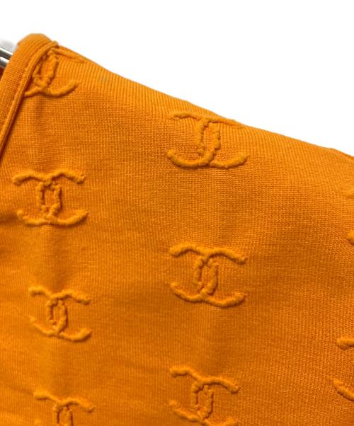 CHANEL（シャネル）CHANEL (シャネル) ココマークヴィンテージ クロップドTシャツ オレンジ サイズ:42の古着・服飾アイテム