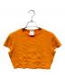 CHANEL（シャネル）の古着「ココマークヴィンテージ クロップドTシャツ」｜オレンジ