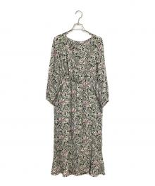 La TOTALITE（ラ ト―タリテ）の古着「ナシジフラワープリントワンピース」｜グリーン