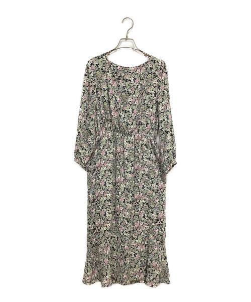 La TOTALITE（ラ ト―タリテ）La TOTALITE (ラ ト―タリテ) ナシジフラワープリントワンピース グリーン サイズ:Fの古着・服飾アイテム