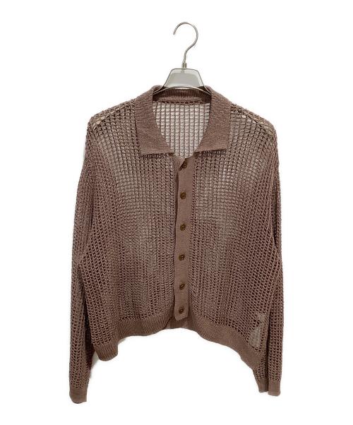 M TO R（ムウトアール）M TO R (ムウトアール) メッシュカーディガン ブラウン サイズ:38の古着・服飾アイテム