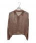 M TO R (ムウトアール) メッシュカーディガン ブラウン サイズ:38：3500円
