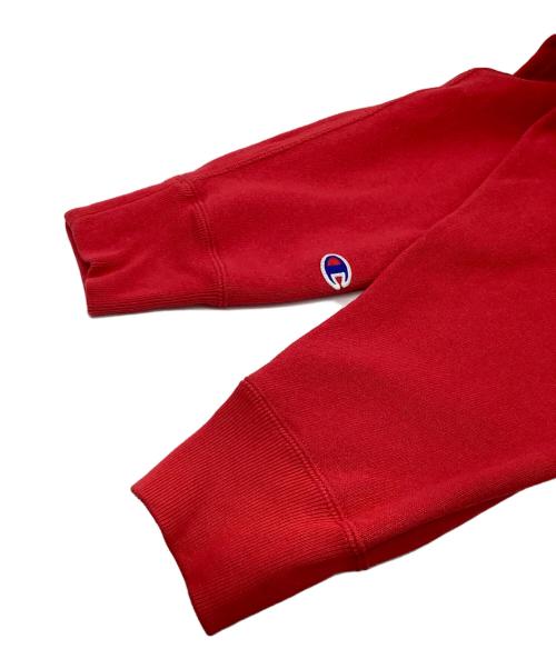 Champion REVERSE WEAVE（チャンピオン リバース ウィーブ）Champion REVERSE WEAVE (チャンピオン リバース ウィーブ) URBAN RESEARCH (アーバンリサーチ) 11.5OZ HALF ZIP SWEAT レッド サイズ:Sの古着・服飾アイテム