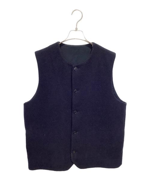 nestrobe confect（ネストローブ コンフェクト）nestrobe confect (ネストローブ コンフェクト) ウールモッサー クルーネックベスト ネイビー サイズ:5の古着・服飾アイテム