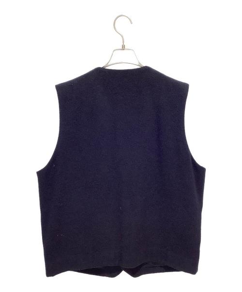 nestrobe confect（ネストローブ コンフェクト）nestrobe confect (ネストローブ コンフェクト) ウールモッサー クルーネックベスト ネイビー サイズ:5の古着・服飾アイテム