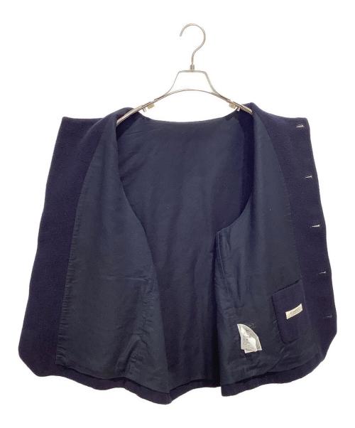 nestrobe confect（ネストローブ コンフェクト）nestrobe confect (ネストローブ コンフェクト) ウールモッサー クルーネックベスト ネイビー サイズ:5の古着・服飾アイテム