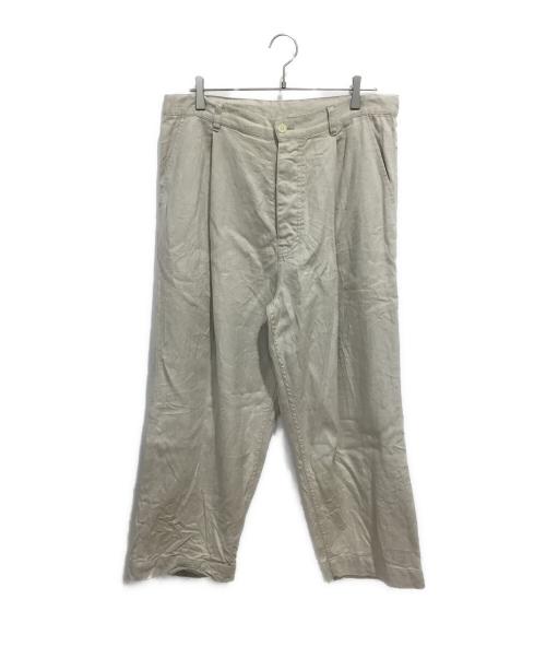 nestrobe confect（ネストローブ コンフェクト）nestrobe confect (ネストローブ コンフェクト) リネンワイドパンツ ベージュ サイズ:4の古着・服飾アイテム