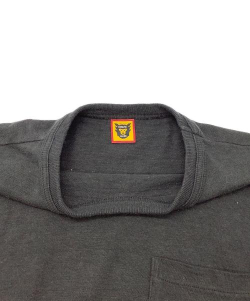 HUMAN MADE（ヒューマンメイド）HUMAN MADE (ヒューマンメイド) バックプリントポケットTシャツ ブラック サイズ:Mの古着・服飾アイテム