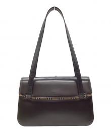 Burberry's（バーバリー）の古着「ショルダーバッグ」｜ブラック×ベージュ