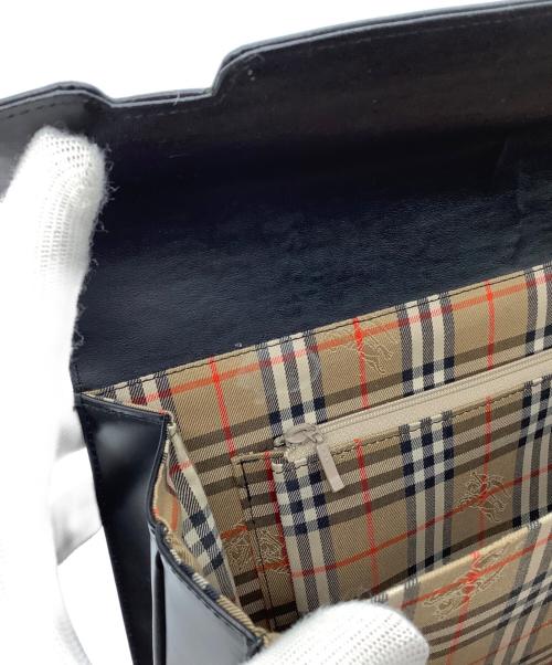 Burberry's（バーバリー）Burberry's (バーバリーズ) ショルダーバッグ ブラック×ベージュの古着・服飾アイテム