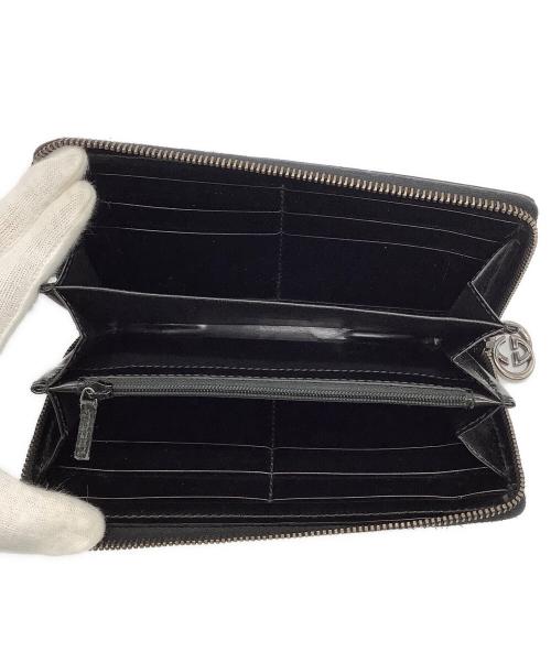 GUCCI（グッチ）GUCCI (グッチ) 長財布 ブラックの古着・服飾アイテム
