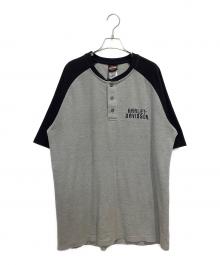 HARLEY-DAVIDSON（ハーレーダビッドソン）の古着「ダーティング ヘンリー カットソー」｜グレー×ブラック