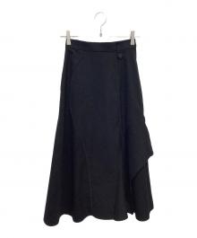 UNITED TOKYO（ユナイテッドトーキョー）の古着「ウェーブフレアスカート」｜ブラック