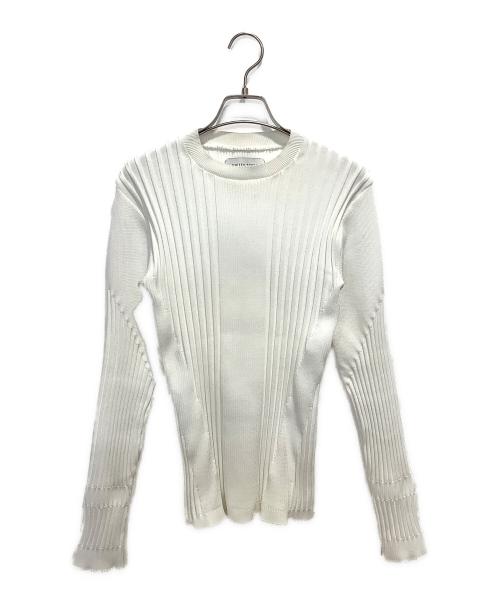 UNITED TOKYO（ユナイテッドトーキョー）UNITED TOKYO (ユナイテッドトーキョー) シューティングリブニット ホワイト サイズ:FREEの古着・服飾アイテム