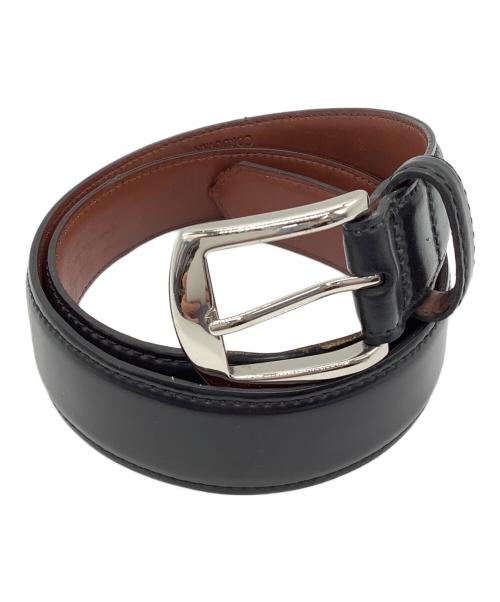 Alden（オールデン）ALDEN (オールデン) コードバン レザーベルト ブラックの古着・服飾アイテム