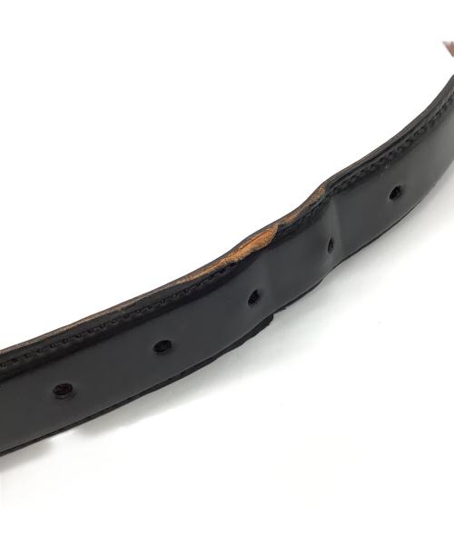 Alden（オールデン）ALDEN (オールデン) コードバン レザーベルト ブラックの古着・服飾アイテム