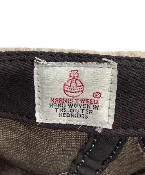 SUPREME（シュプリーム）SUPREME (シュプリーム) Harris Tweed (ハリスツイード) ボックスロゴキャップ アイボリーの古着・服飾アイテム