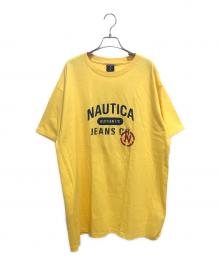NAUTICA（ノーティカ）の古着「カレッジロゴ風プリントTシャツ」｜イエロー