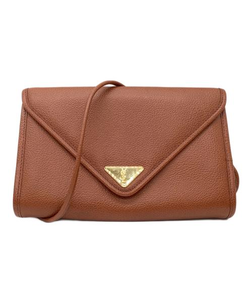Yves Saint Laurent（イヴサンローラン）Yves Saint Laurent (イヴサンローラン) ミニショルダーバッグ ブラウンの古着・服飾アイテム