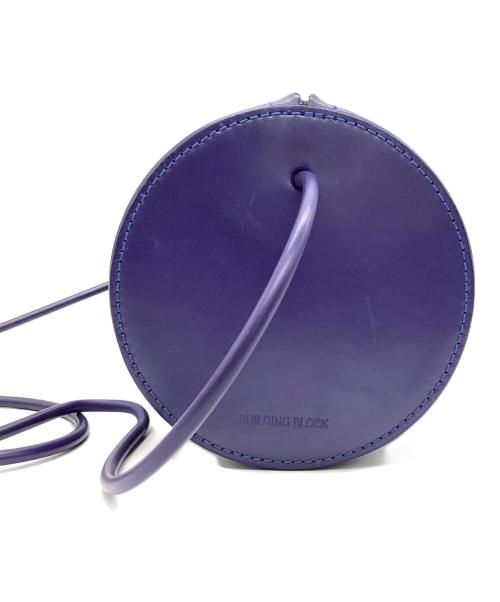 building block（ビルディングブロック）Building Block (ビルディングブロック) CYLINDER レザーショルダー パープルの古着・服飾アイテム