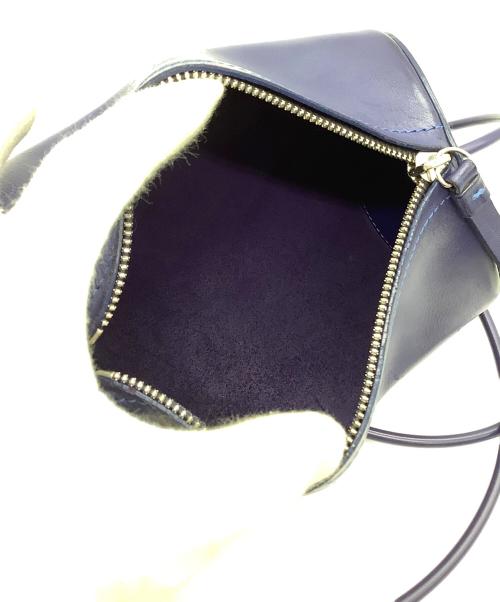 building block（ビルディングブロック）Building Block (ビルディングブロック) CYLINDER レザーショルダー パープルの古着・服飾アイテム